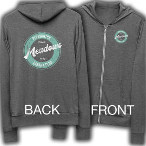 Pleasanton Meadows Cabana Club zip light hoodie