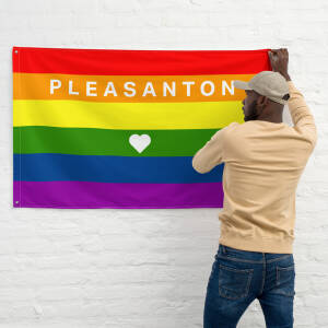 Pleasanton Love Pride Flag – Rainbow Flag for Local LGBTQ+ Support