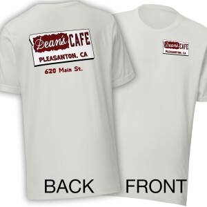Dean's Cafe Vintage Sign T-Shirt – Nostalgic Pleasanton Apparel T-Shirt
