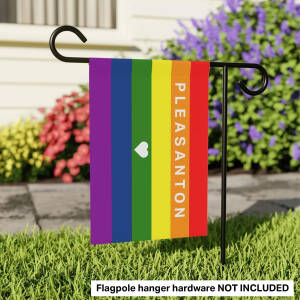 Pleasanton Love Pride Garden Banner (BANNER ONLY) – LGBTQ+ Yard Decoration Garden & House Banner
