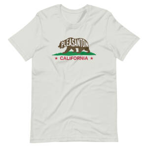 Pleasanton California Bear T-Shirt – Vintage Style Local Pride Apparel Adult t-shirt