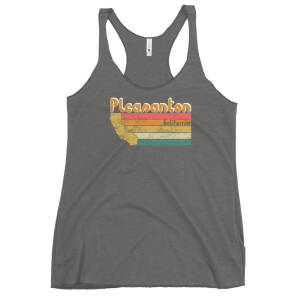 Retro Style Pleasanton California Women's Tank-Top