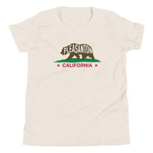 Pleasanton California Bear Youth T-Shirt – Vintage Style Local Pride Kids Apparel