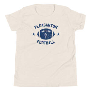 Pleasanton Football Youth T-Shirt – Vintage Style Local Cali Sports Apparel for Kids