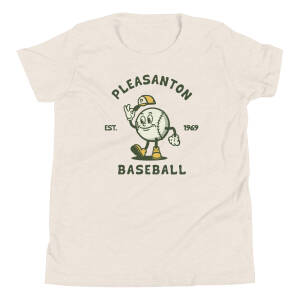 Pleasanton Baseball Youth T-Shirt – Vintage Style Local Sports Apparel for Kids