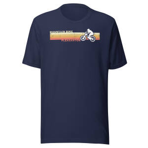 Mountain Bike Pleasanton Retro Style T-Shirt - Embrace the Vintage Vibes of Pleasanton Trails