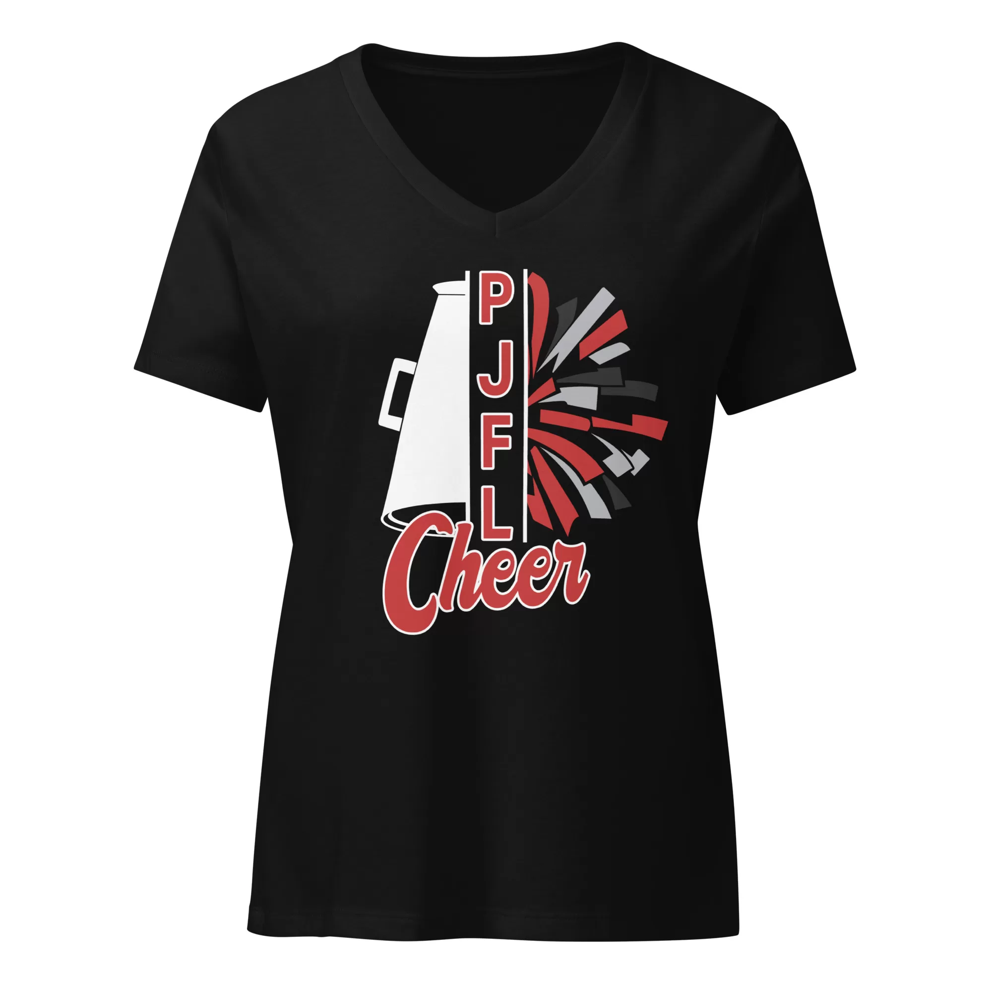 PJFL Cheer Women’s relaxed v-neck t-shirt
