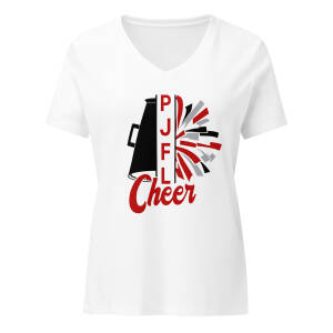 PJFL Cheer Women’s relaxed v-neck t-shirt