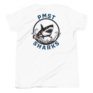 🦈 PMST Sharks Youth Tee – Pleasanton Meadows Sharks Swim Team