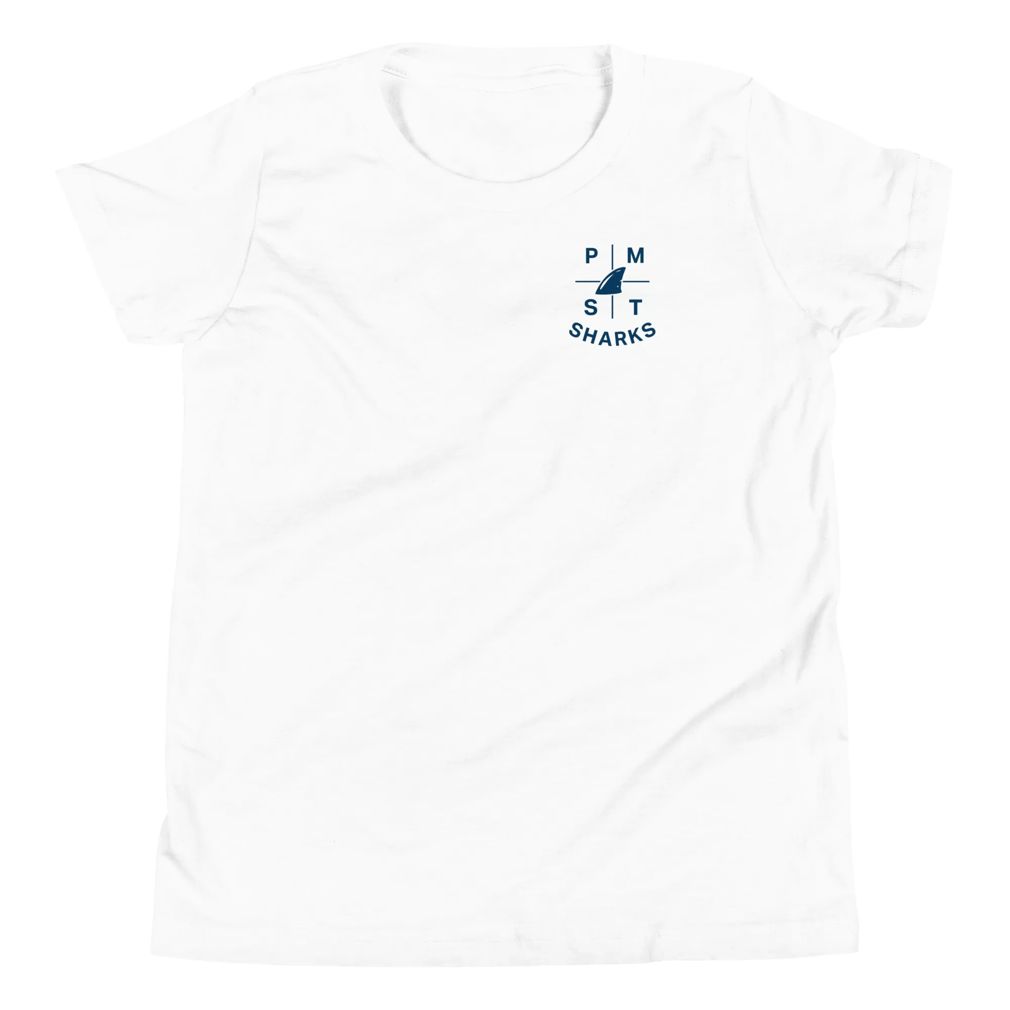 🦈 PMST Sharks Youth Tee – Pleasanton Meadows Sharks Swim Team (same-day delivery)