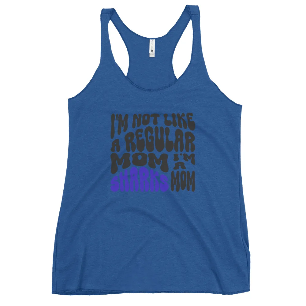 SHARKS Mom Racerback Tank