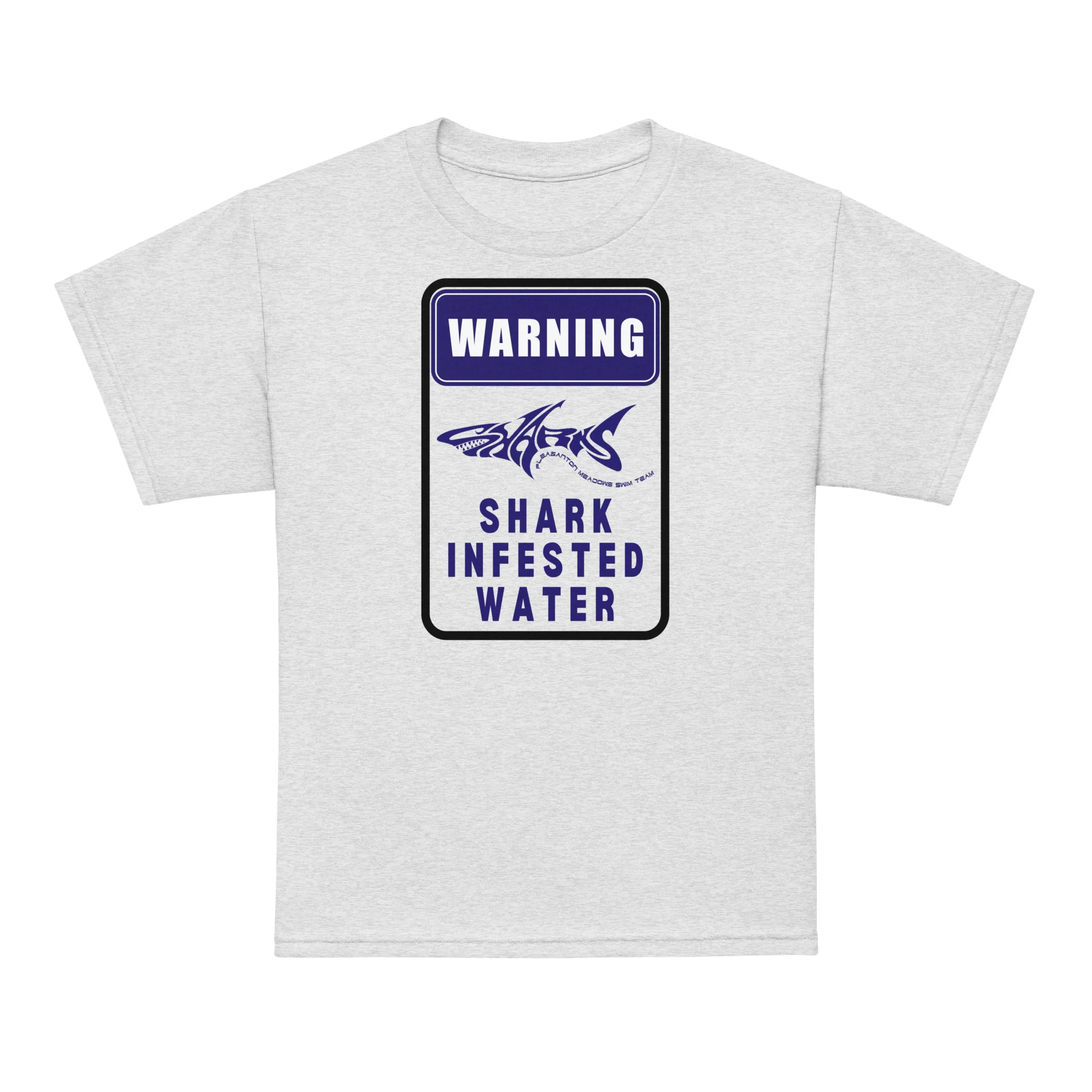 Warning: Shark Infested Water Youth Performance Tee