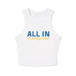 Foothill High All In Flag Football Women's micro rib racer tank top
